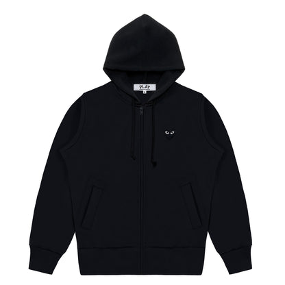 Black Heart Polyester Hoodie