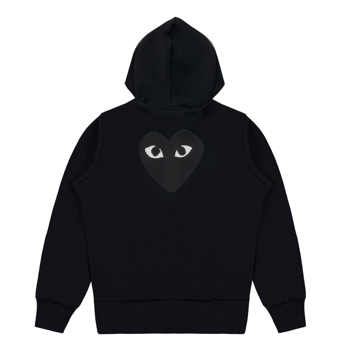 Black Heart Polyester Hoodie