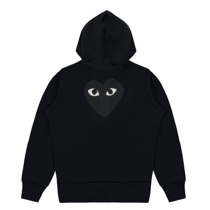 Black Heart Polyester Hoodie