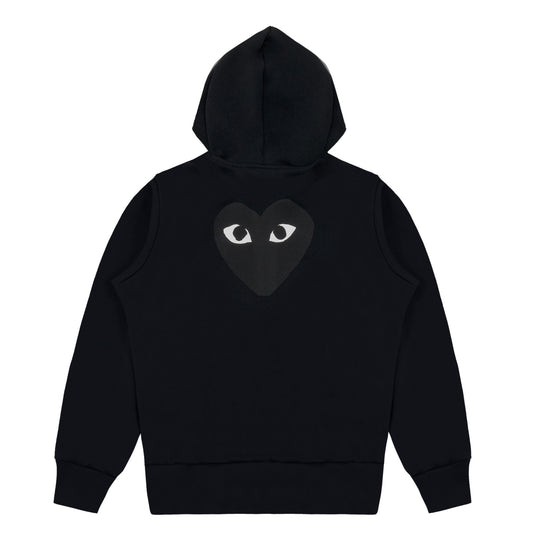 Black Heart Polyester Hoodie