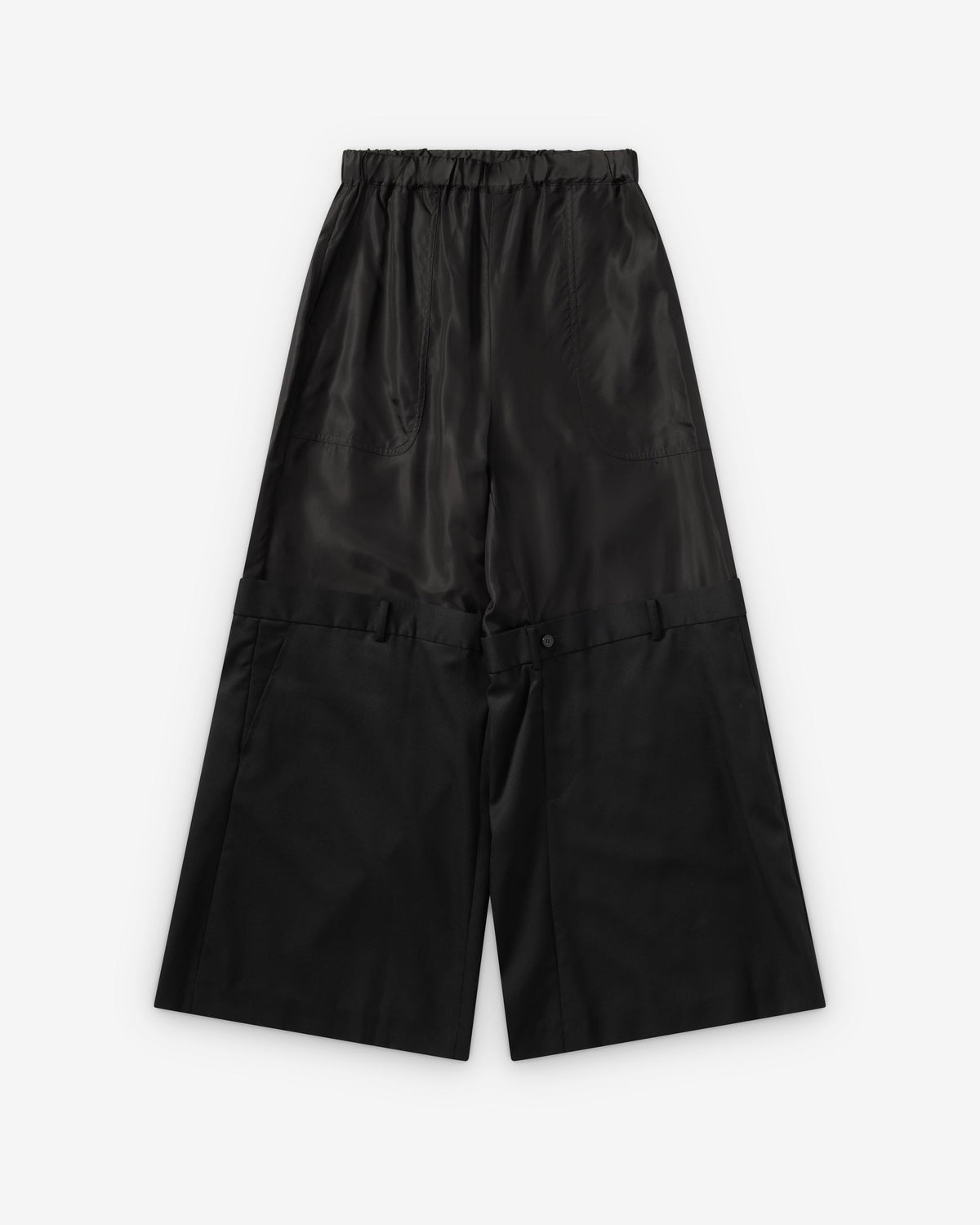 Black Deconstructed Trousers
