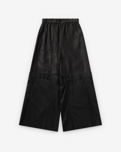 Black Deconstructed Trousers