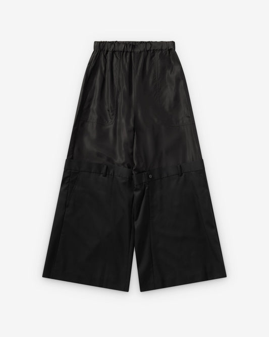 Black Deconstructed Trousers