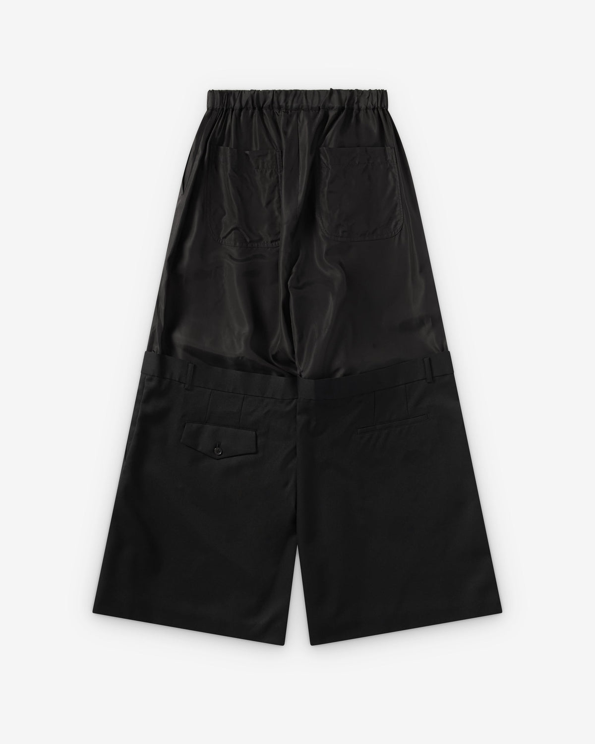 Black Deconstructed Trousers