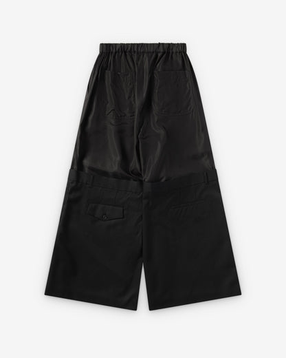 Black Deconstructed Trousers