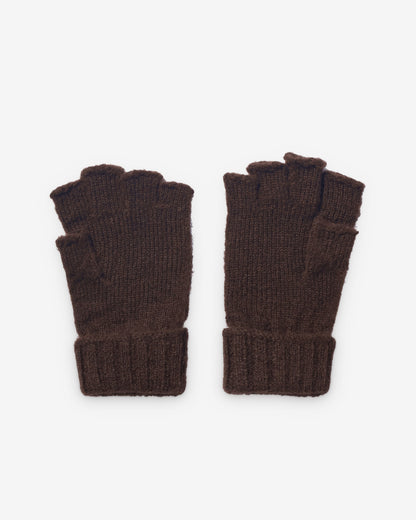 Brown Cut Out Gloves