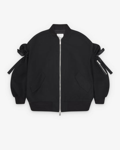 Black Bow Bomber Jacket