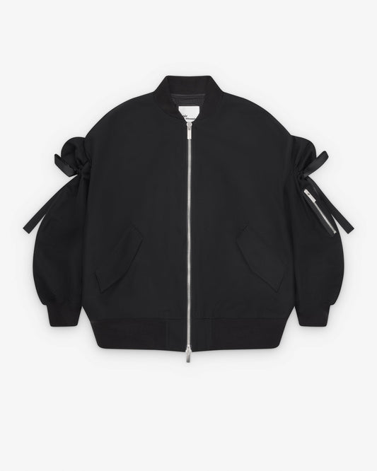 Black Bow Bomber Jacket