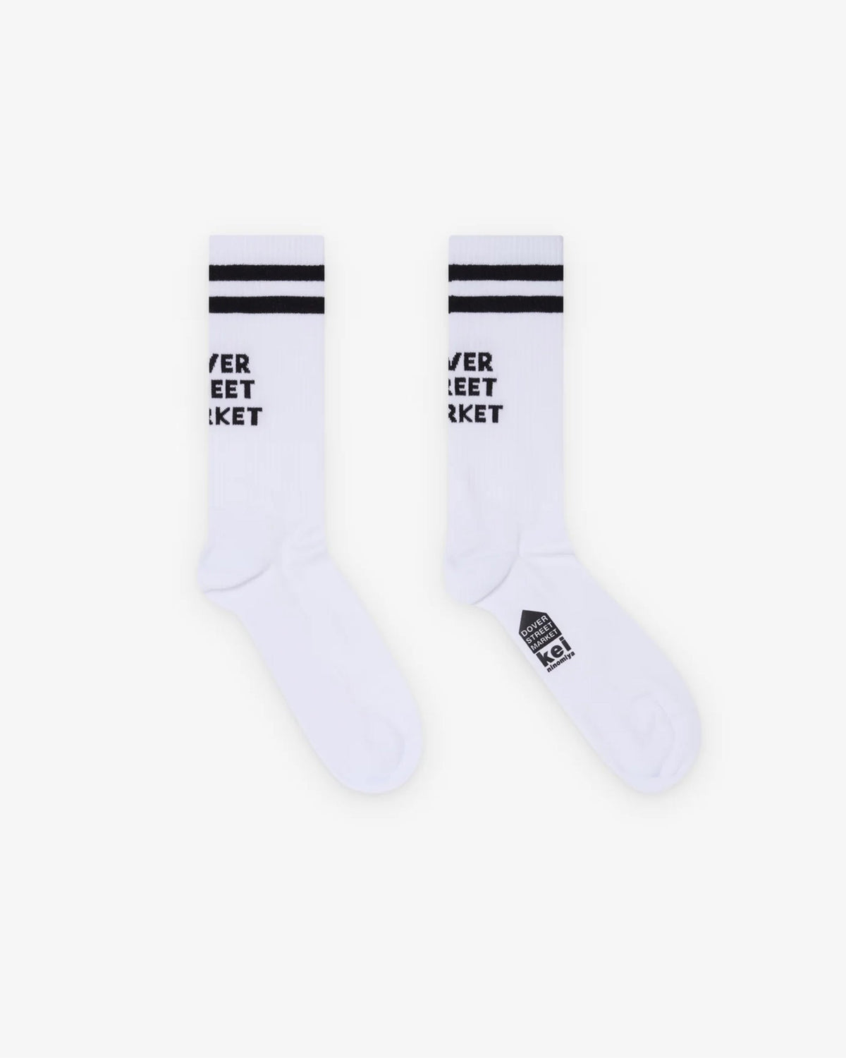 DSM White  Logo Socks