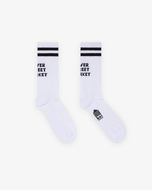 DSM White  Logo Socks