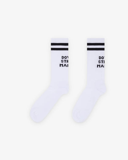DSM White  Logo Socks