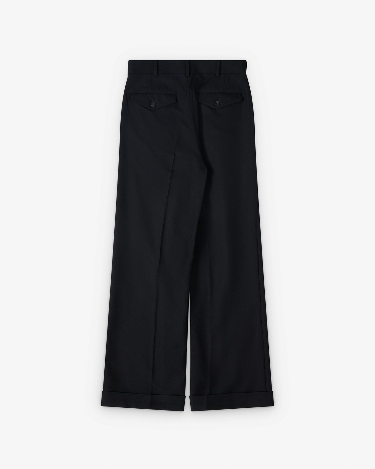 Black Wide Tailored Trousers