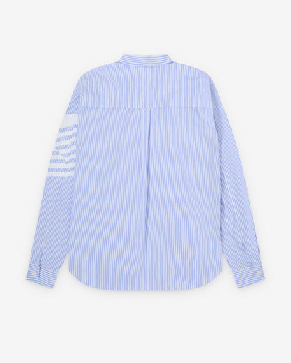 Blue Striped Cotton Shirt