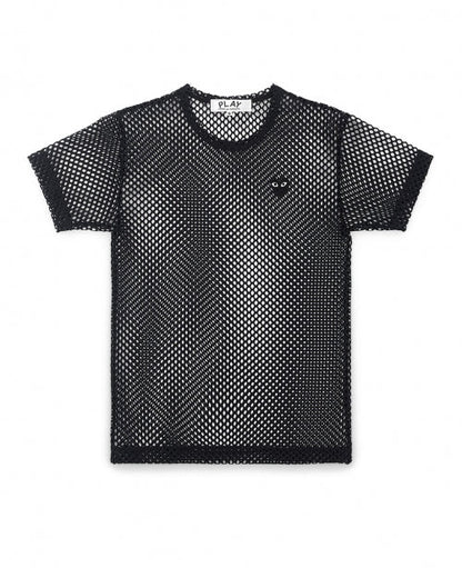 Black Heart Mesh T-Shirt - NUMBER 3