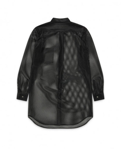 Black Mesh Polyester Shirt - NUMBER 3
