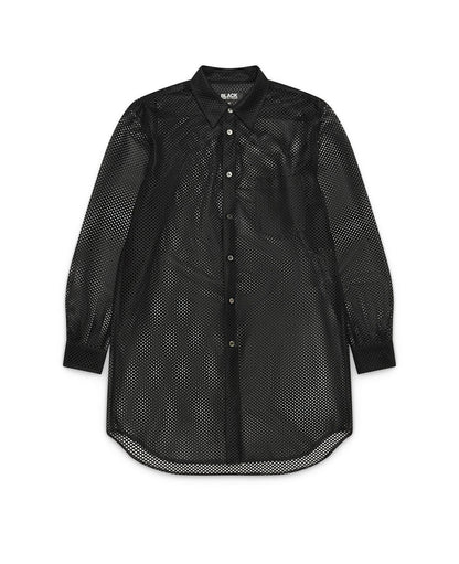 Black Mesh Polyester Shirt - NUMBER 3