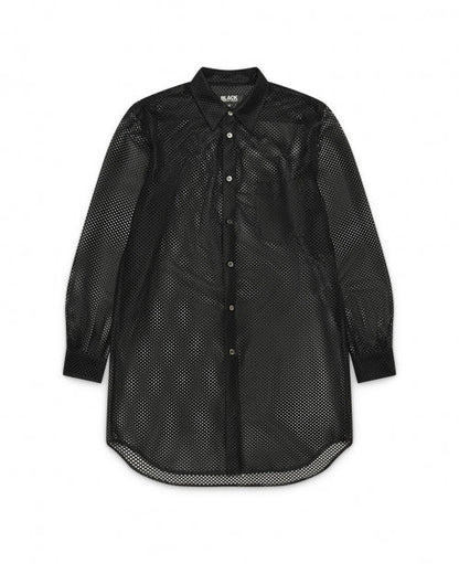 Black Mesh Polyester Shirt - NUMBER 3