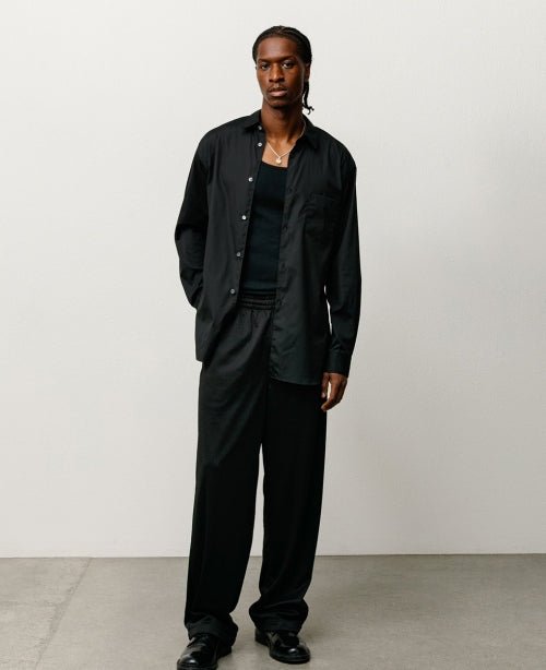 Black Mesh Track Pants - number3store.com