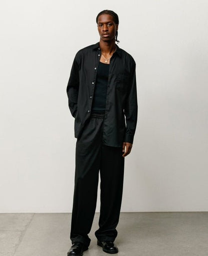 Black Mesh Track Pants - number3store.com