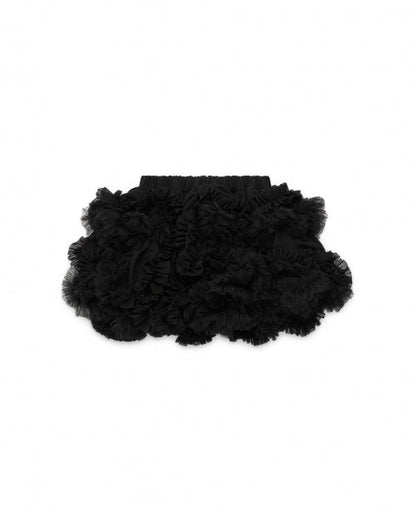 Black Ruffles Short Skirt - NUMBER 3