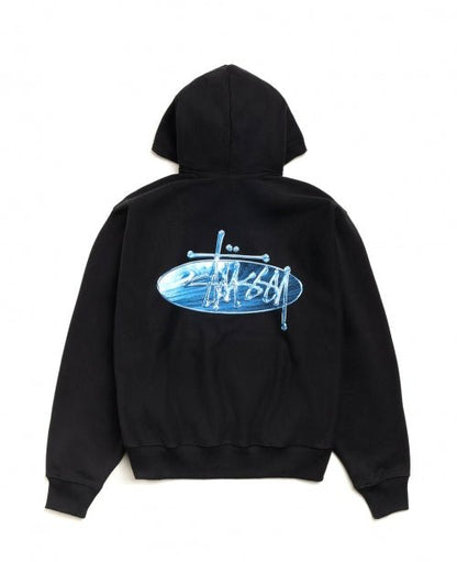 Black Wave Oval Hood - number3store.com