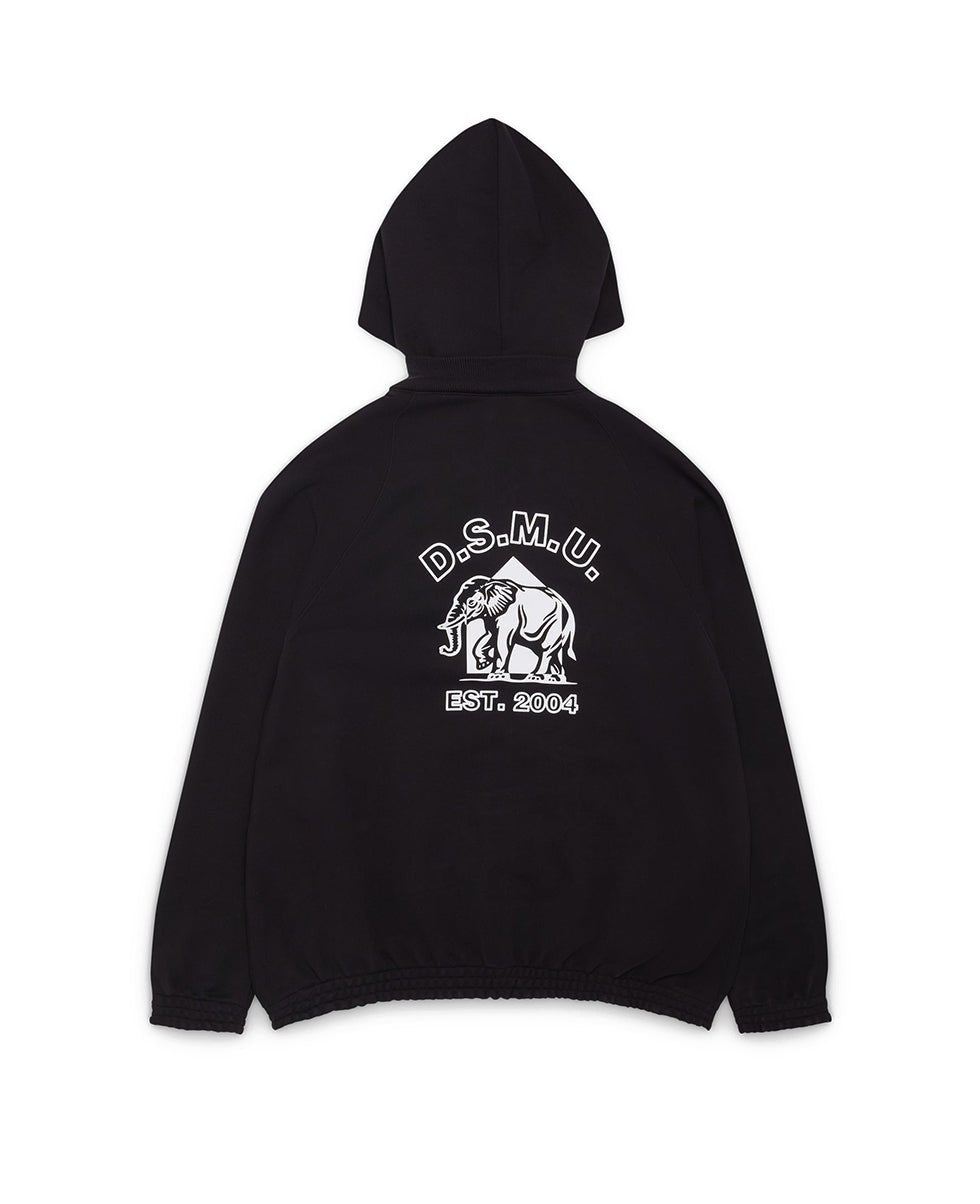 Black Zipped Hoodie - NUMBER 3