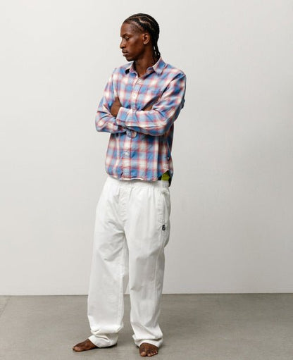 Blue Ombre Plaid Shirt - number3store.com