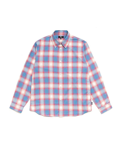 Blue Ombre Plaid Shirt - number3store.com