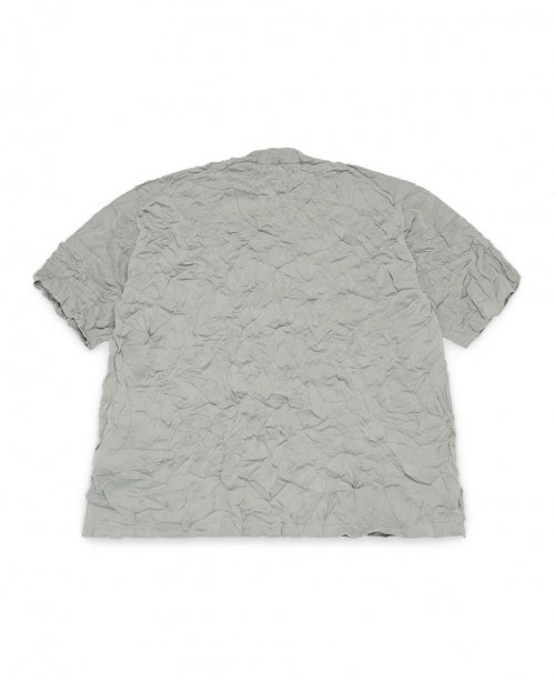 Grey Wrinkled Cotton Sweater - number3store.com
