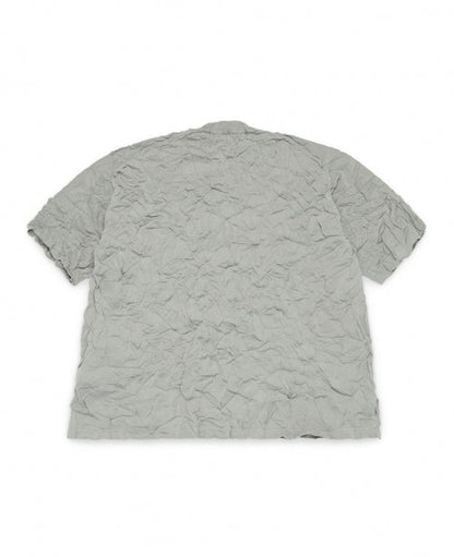 Grey Wrinkled Cotton Sweater - number3store.com