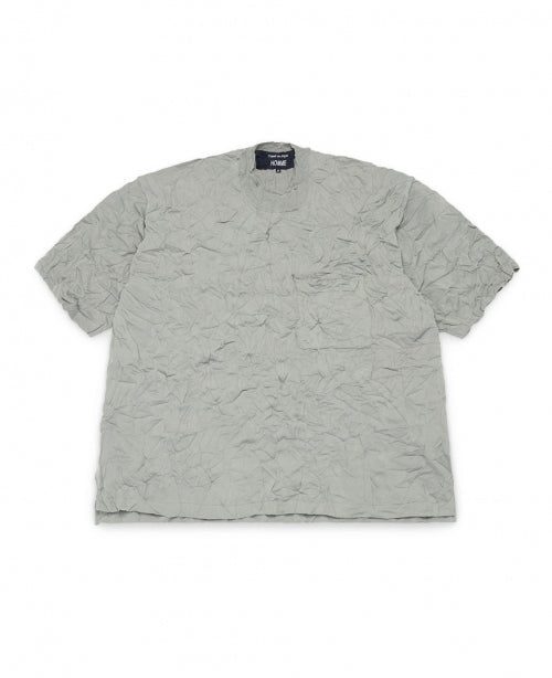 Grey Wrinkled Cotton Sweater - number3store.com