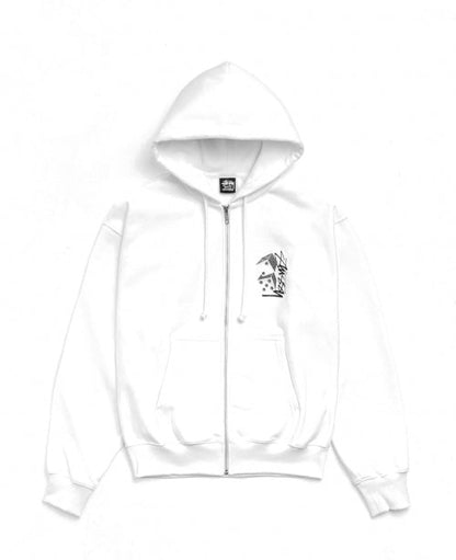 Off White Tall Dice Zip Hood - number3store.com