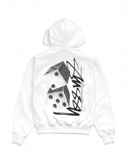Off White Tall Dice Zip Hood - number3store.com