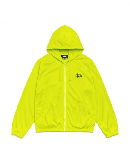 Safety Green Athletic Mesh Zip Hood - number3store.com