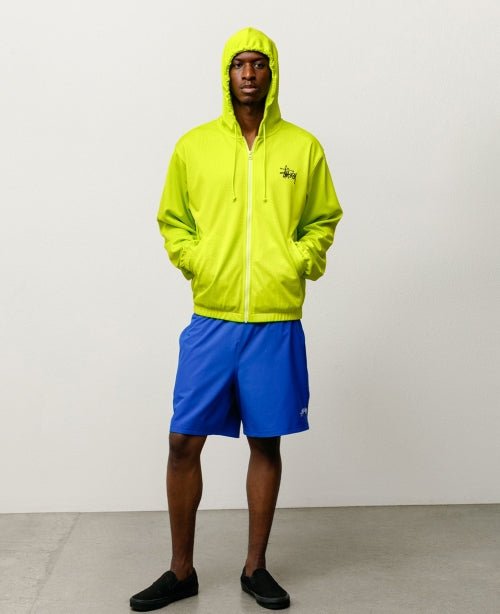 Safety Green Athletic Mesh Zip Hood - number3store.com