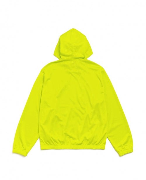 Safety Green Athletic Mesh Zip Hood - number3store.com