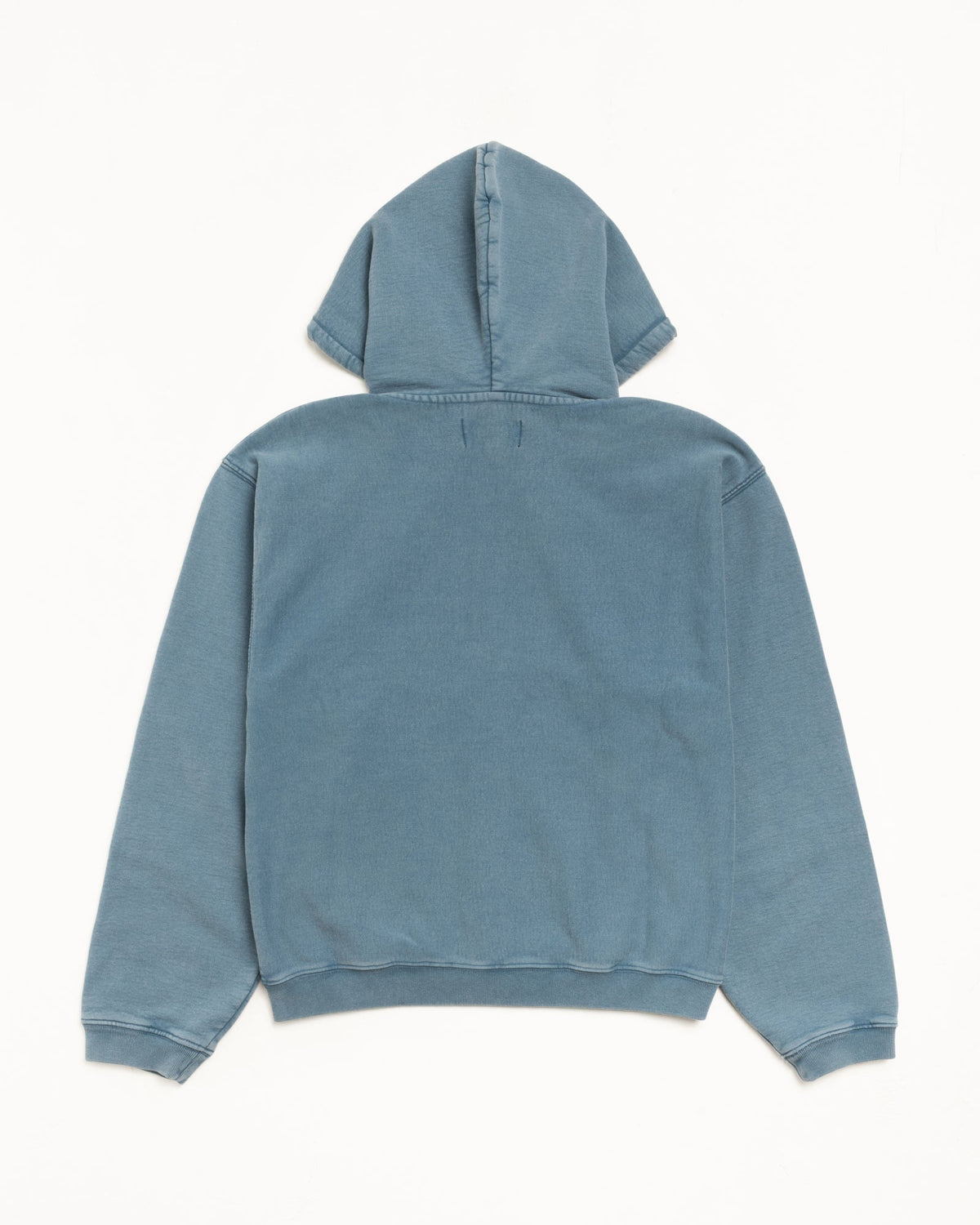 Washed Navy Graphic Zip Hood - NUMBER 3