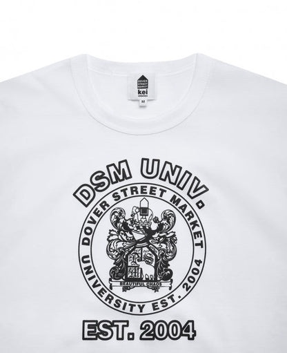 White DSM University Tee - number3store.com